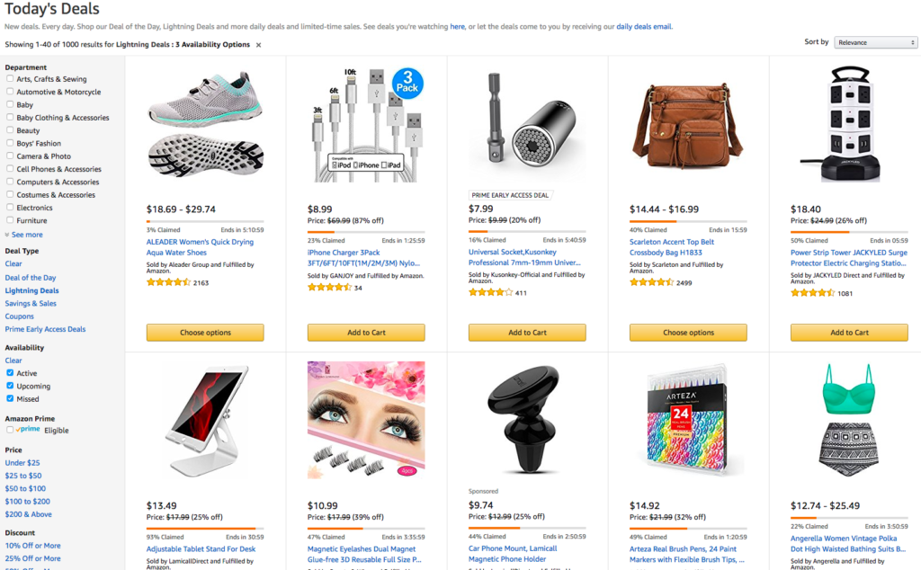 Amazon Prime Day Lightning Deals