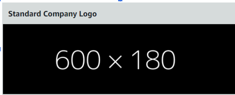 Standard Company Logo: You can add a brand Logo