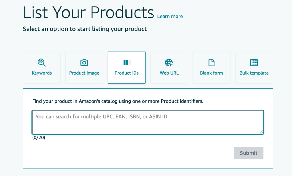 How to add products in Amazon Seller Central
