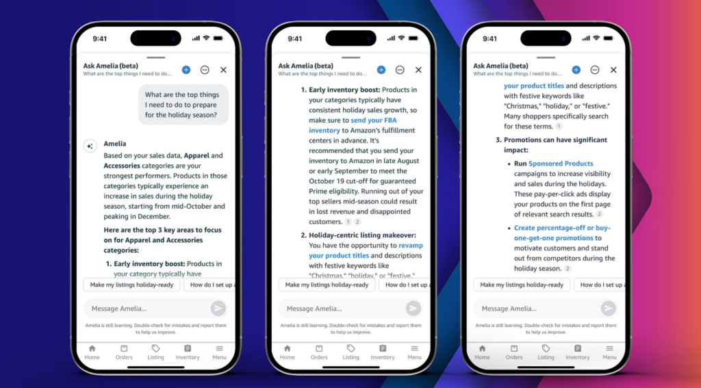 What can you ask Amelia?