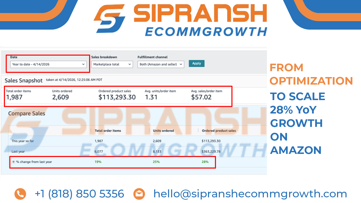 Amazon Marketplace Performance Case Study for Sunshine Valley Products (USA)